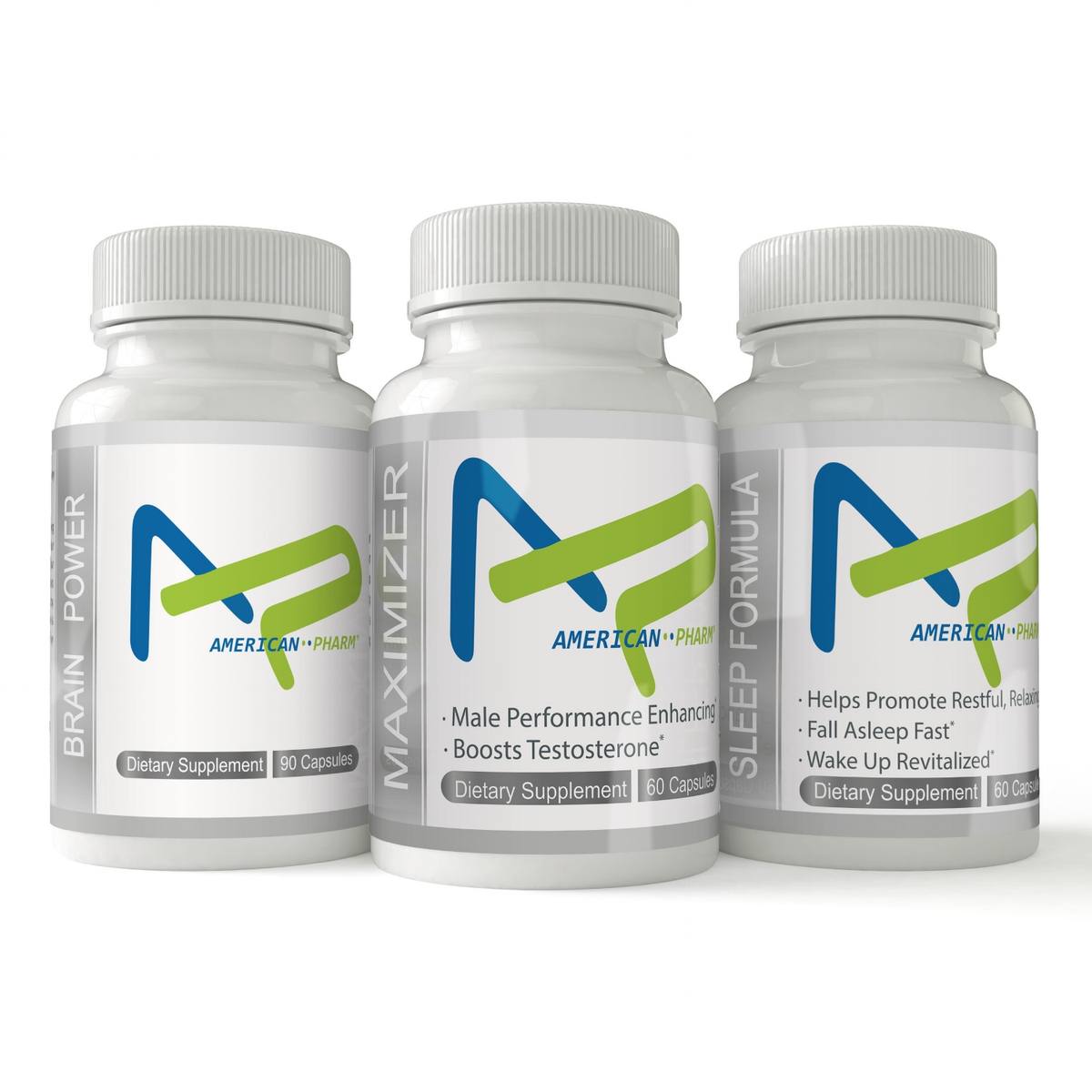 American Pharm® dietary supplement bottles
