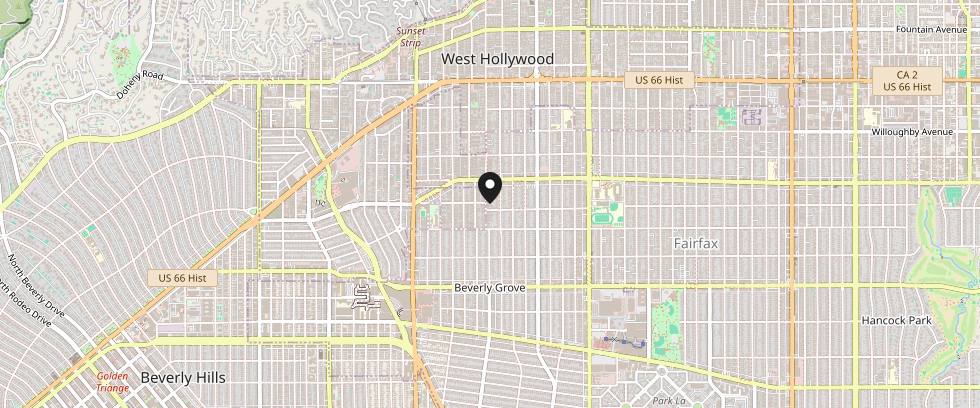 Static map image of the TradeForma office location in Los Angeles